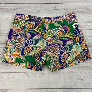 Ralph Lauren Sport Multicolor Paisley Chino Shorts Women Size 6